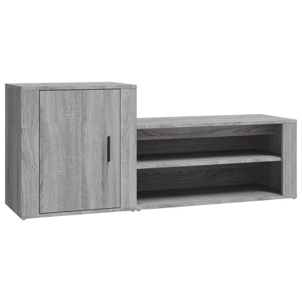 Scarpiera Grigio Sonoma 130x35x54 cm in Legno Multistrato 816750