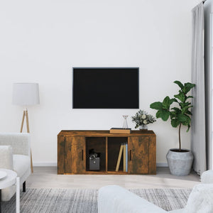 Mobile TV Rovere Fumo 100x35x40 cm in Legno Multistrato cod mxl 8003