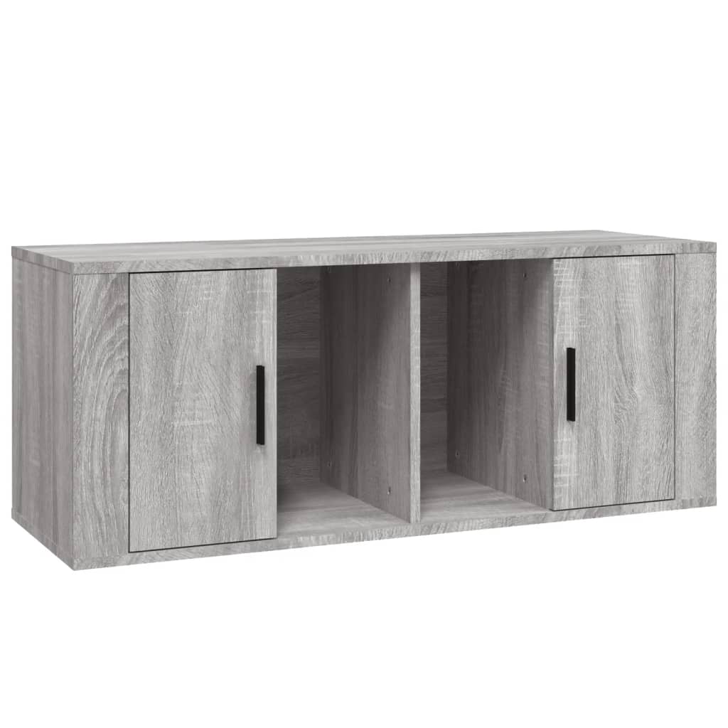 Mobile TV Grigio Sonoma 100x35x40 cm in Legno Multistrato cod mxl 25839