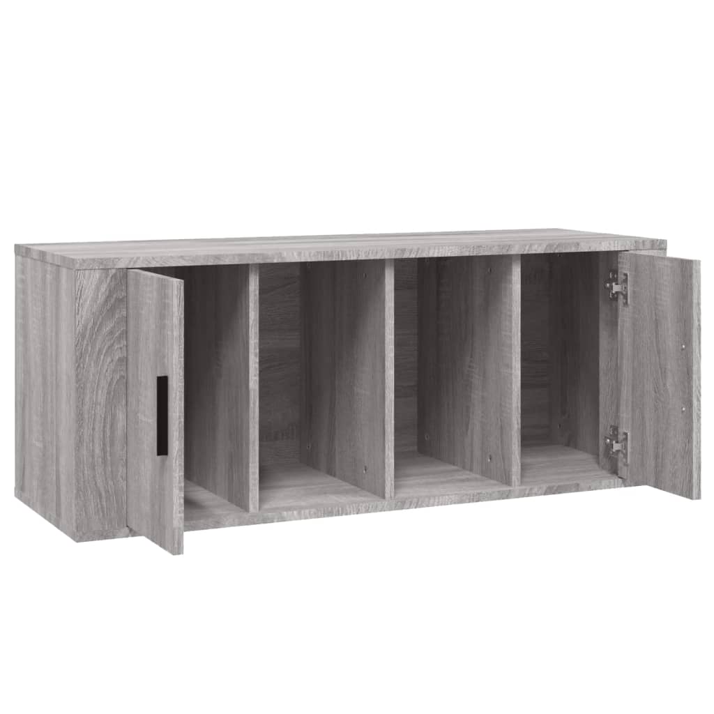 Mobile TV Grigio Sonoma 100x35x40 cm in Legno Multistrato cod mxl 25839