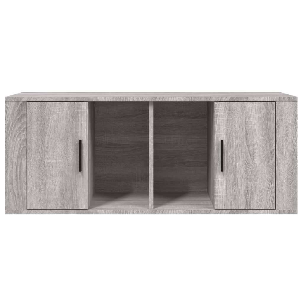 Mobile TV Grigio Sonoma 100x35x40 cm in Legno Multistrato cod mxl 25839