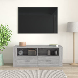 Mobile TV Grigio Sonoma 100x35x40 cm in Legno Multistrato cod mxl 18088