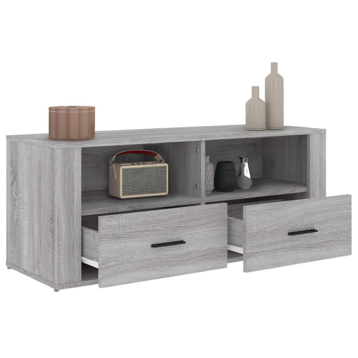 Mobile TV Grigio Sonoma 100x35x40 cm in Legno Multistrato cod mxl 18088