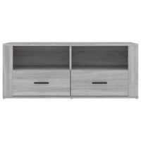 Mobile TV Grigio Sonoma 100x35x40 cm in Legno Multistrato cod mxl 18088