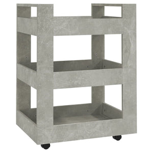 Carrello da Cucina Grigio cemento 60x45x80 cm Legno Multistrato cod mxl 66028