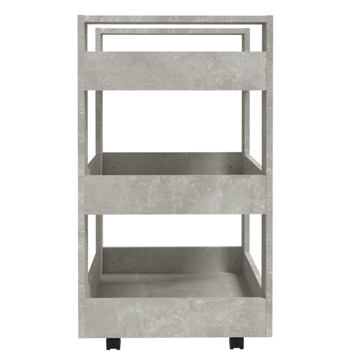 Carrello da Cucina Grigio cemento 60x45x80 cm Legno Multistrato cod mxl 66028