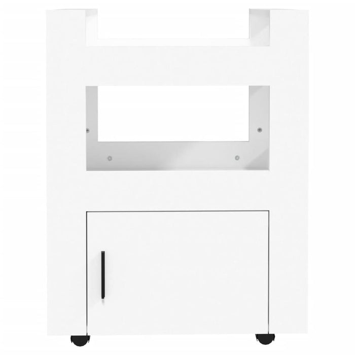 Carrello da Cucina Bianco 60x45x80 cm in Legno Multistrato 816824