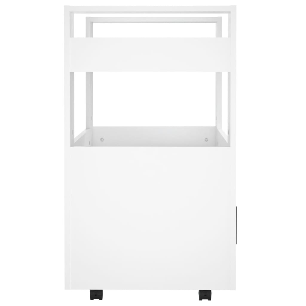 Carrello da Cucina Bianco 60x45x80 cm in Legno Multistrato 816824