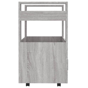 Carrello da Cucina Grigio Sonoma 60x45x80 cm Legno Multistrato 816830