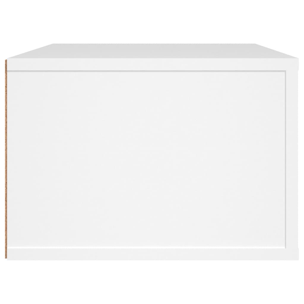 Mobile Porta TV Sospeso Bianco 80x36x25cm in Legno Multistrato 816832