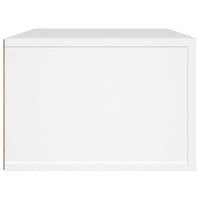 Mobile Porta TV Sospeso Bianco 80x36x25cm in Legno Multistrato 816832