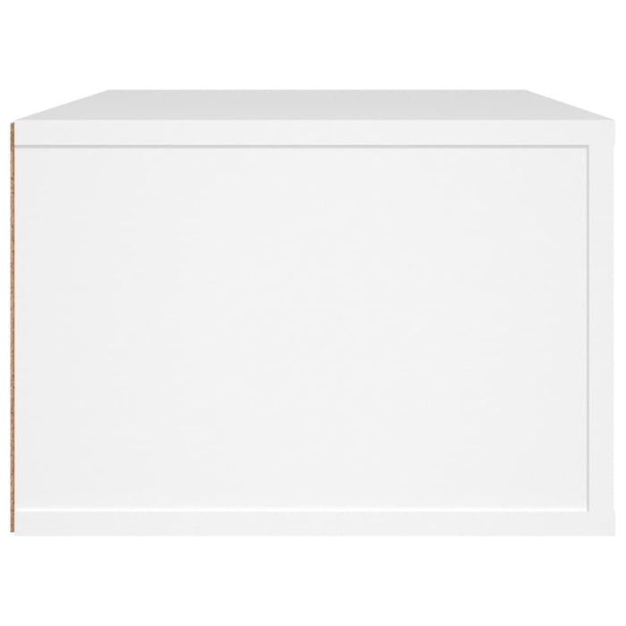 Mobile Porta TV Sospeso Bianco 80x36x25cm in Legno Multistrato 816832