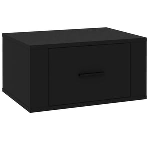 Comodino a Parete Nero 50x36x25 cm 816842