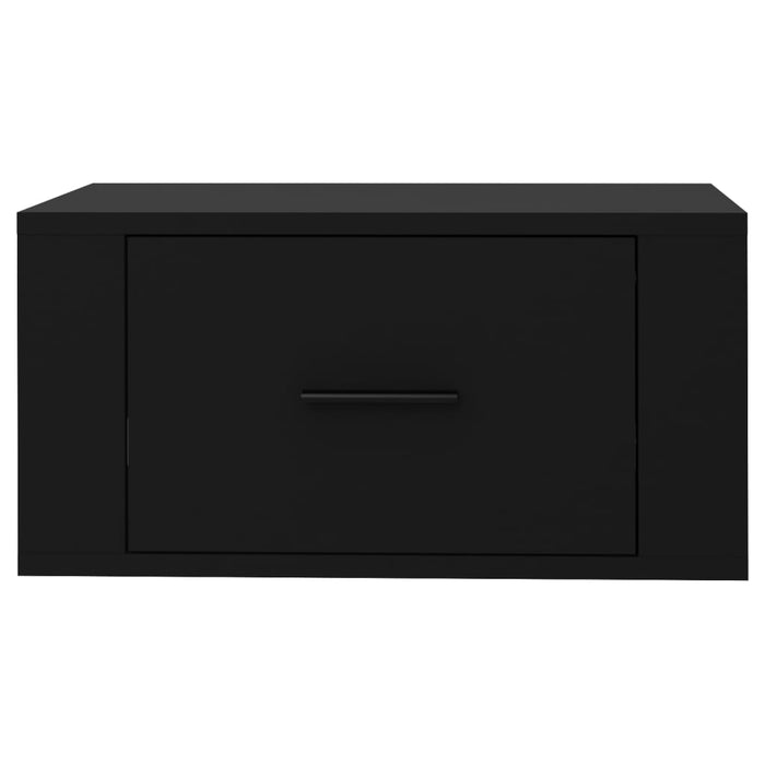 Comodino a Parete Nero 50x36x25 cm 816842