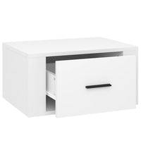 Comodino a Muro Bianco Lucido 50x36x25 cm cod mxl 30068