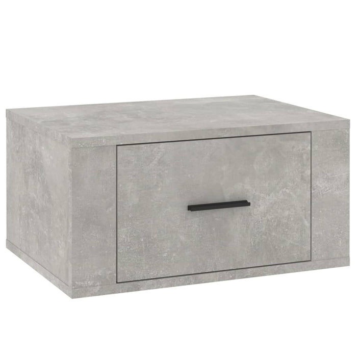 Comodino a Muro Grigio Cemento 50x36x25 cm cod mxl 31085