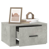 Comodino a Muro Grigio Cemento 50x36x25 cm cod mxl 31085