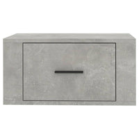 Comodino a Muro Grigio Cemento 50x36x25 cm cod mxl 31085