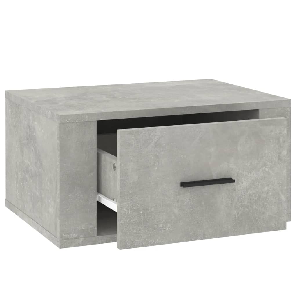 Comodino a Muro Grigio Cemento 50x36x25 cm cod mxl 31085