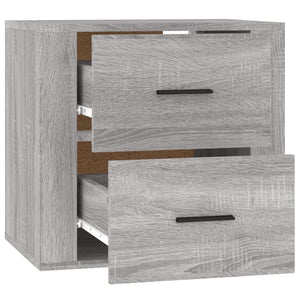 Comodino a Muro Grigio Sonoma 50x36x47 cm 816862