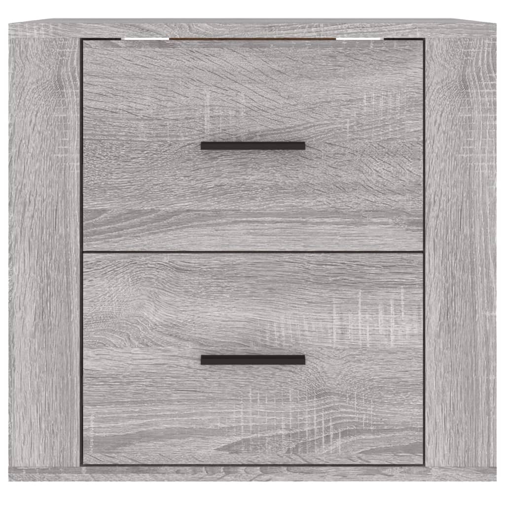 Comodino a Muro Grigio Sonoma 50x36x47 cm 816862