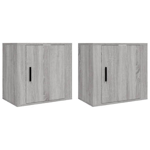 Comodini a Muro 2 pz Grigio Sonoma 50x30x47 cm cod mxl 29943