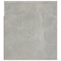 Comodino a Muro Grigio Cemento 50x36x40 cm 816888