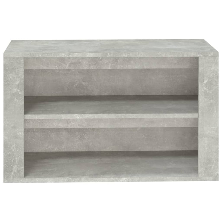 Scarpiera Grigio Cemento 75x35x45 cm in Legno Multistrato cod mxl 40610