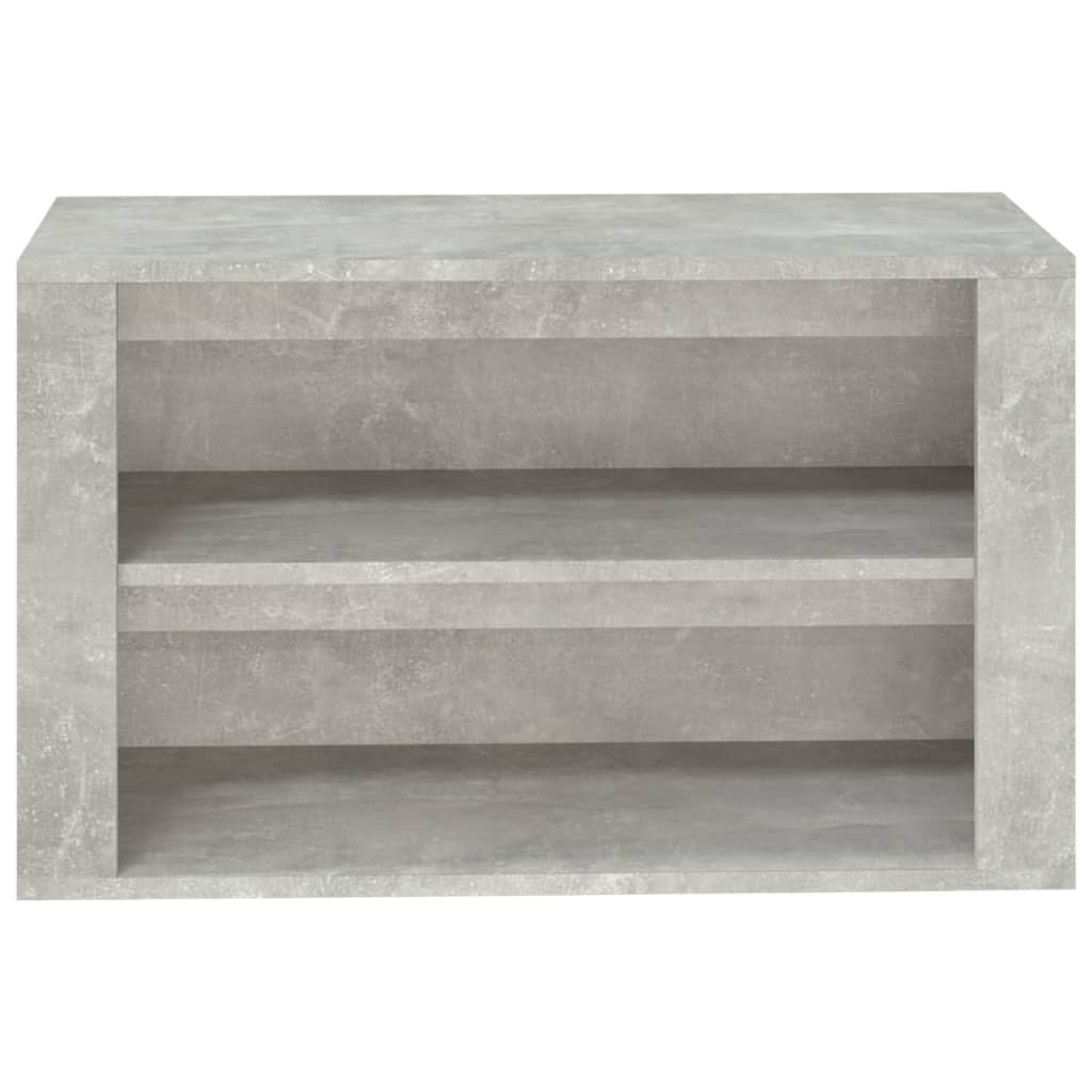 Scarpiera Grigio Cemento 75x35x45 cm in Legno Multistrato 816900