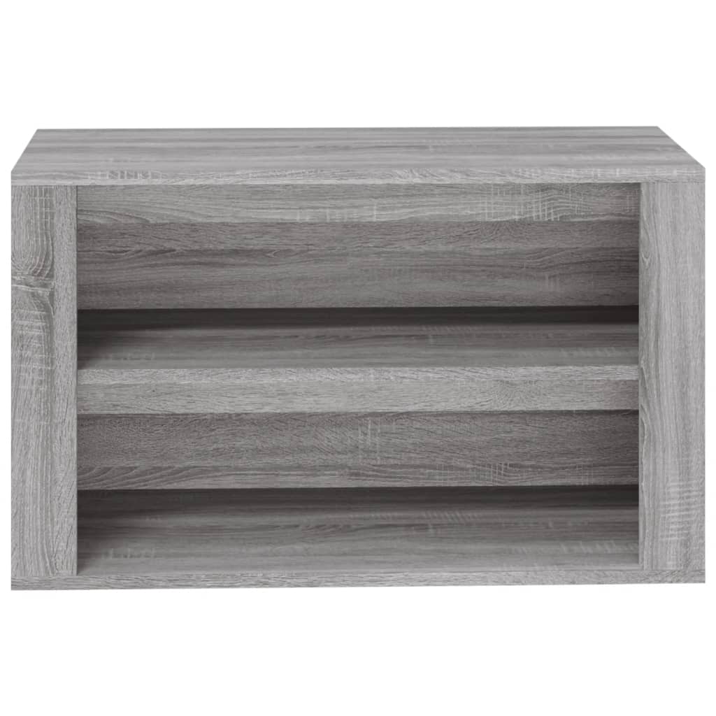 Scarpiera Grigio Sonoma 75x35x45 cm in Legno Multistrato cod mxl 40149