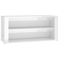 Scarpiera Bianco Lucido 100x35x45 cm in Legno Multistrato cod mxl 44721