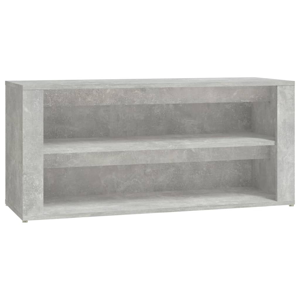 Scarpiera Grigio Cemento 100x35x45 cm in Legno Multistrato 816908