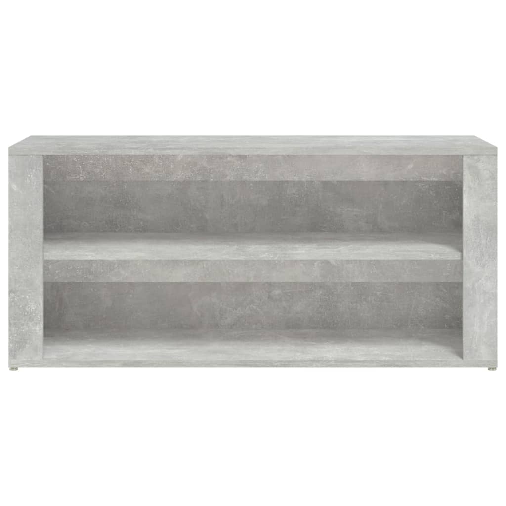 Scarpiera Grigio Cemento 100x35x45 cm in Legno Multistrato 816908