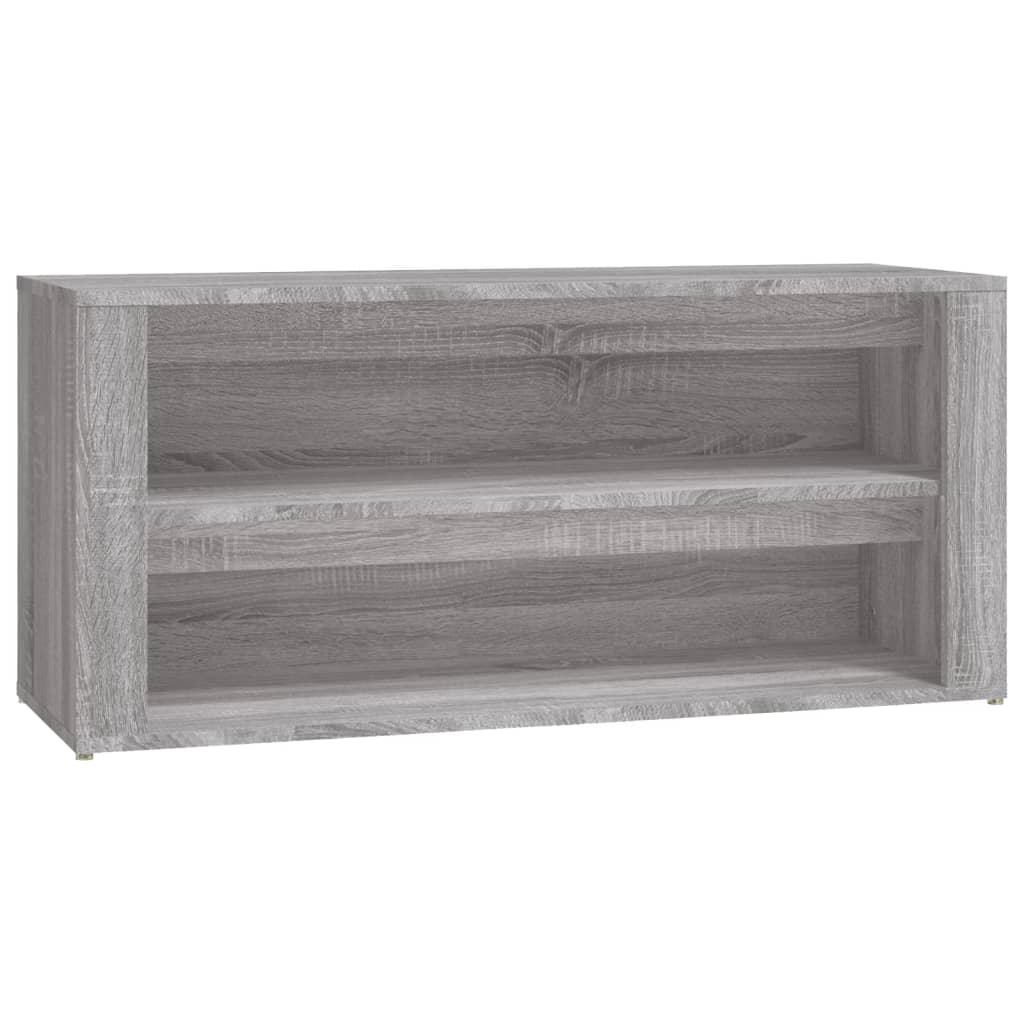 Scarpiera Grigio Sonoma 100x35x45 cm in Legno Multistrato cod mxl 39334