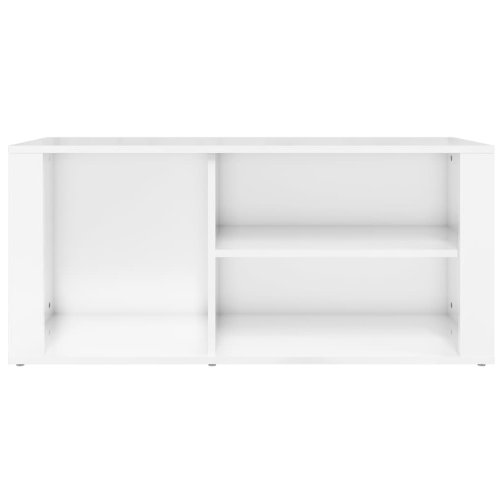 Scarpiera Bianco Lucido 100x35x45 cm in Legno Multistrato cod 10122