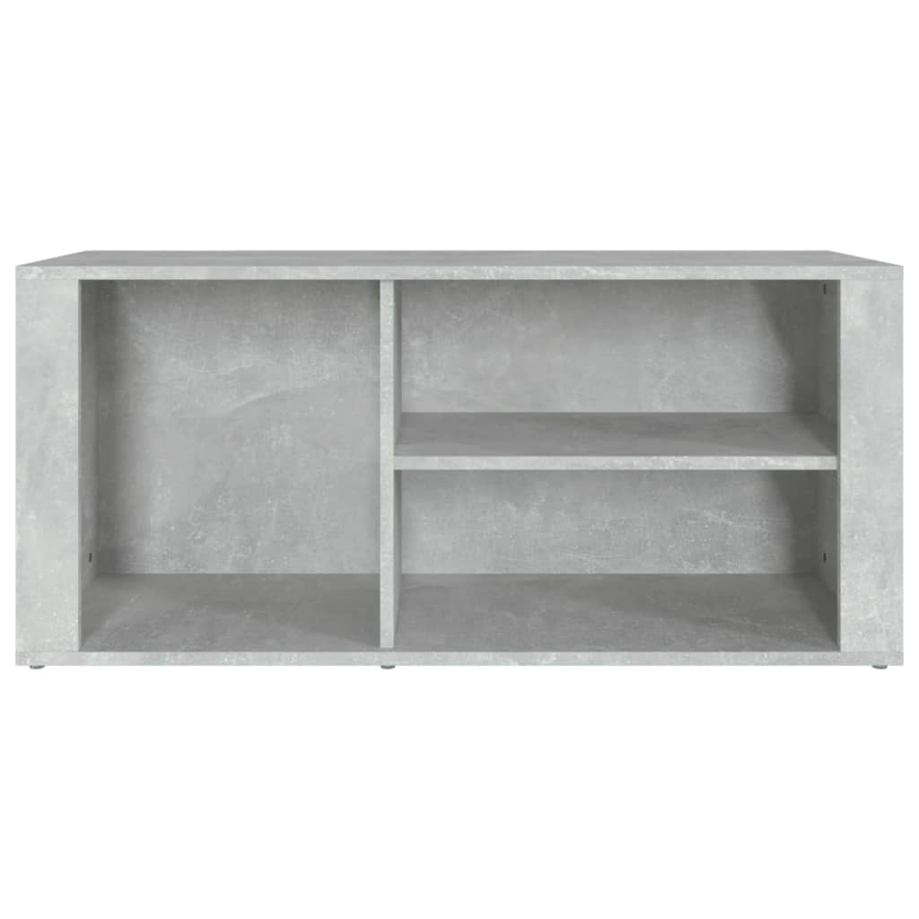 Scarpiera Grigio Cemento 100x35x45 cm in Legno Multistrato 816924