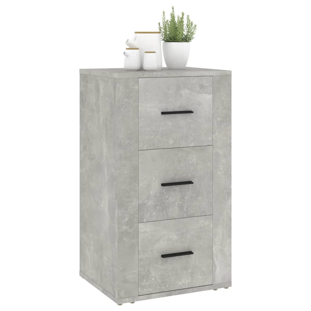 Credenza Grigio Cemento 40x33x70 cm in Legno Multistrato cod mxl 6612