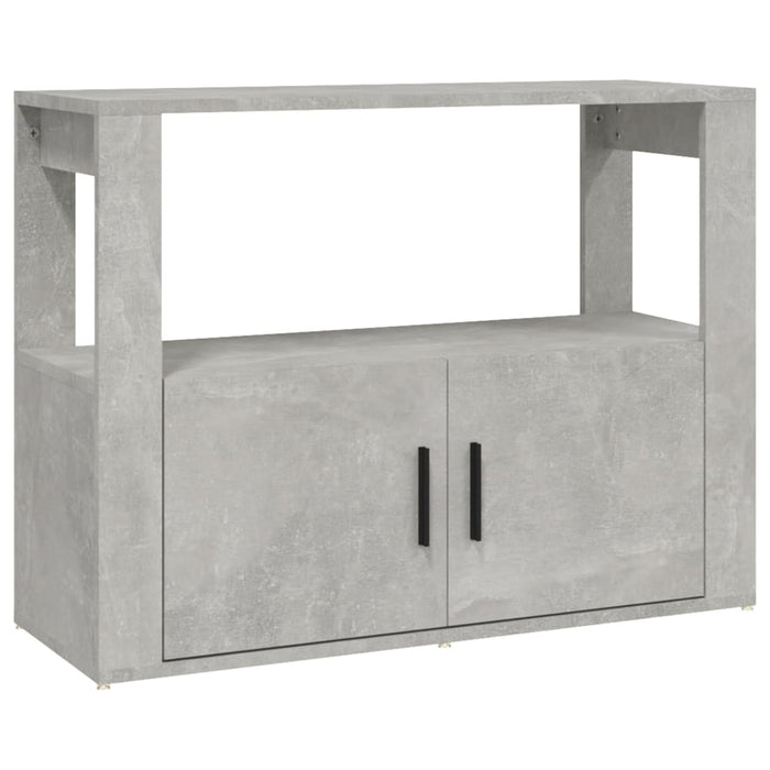 Credenza Grigio Cemento 80x30x60 cm in Legno Multistrato cod mxl 9590