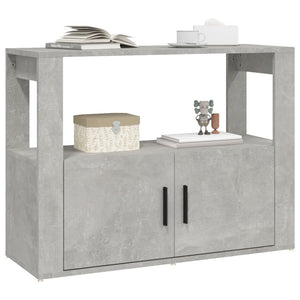 Credenza Grigio Cemento 80x30x60 cm in Legno Multistrato cod mxl 9590