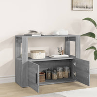 Credenza Grigio Sonoma 80x30x60 cm in Legno Multistrato cod mxl 23625