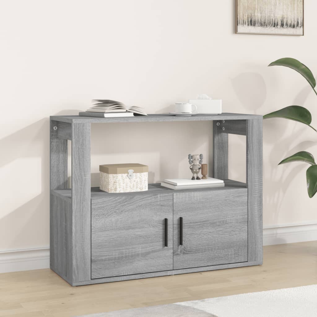 Credenza Grigio Sonoma 80x30x60 cm in Legno Multistrato cod mxl 23625