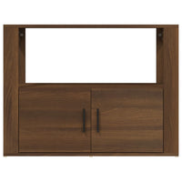 Credenza Rovere Marrone 80x30x60 cm in Legno Multistrato