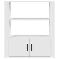 Credenza Bianca 80x30x90 cm in Legno Multistrato 819460