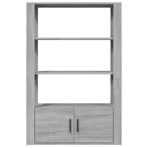 Credenza Grigio Sonoma 80x30x119,5 cm in Legno Multistrato cod mxl 20563