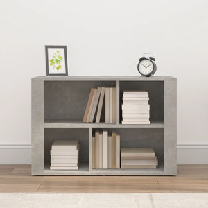 Credenza Grigio Cemento 80x30x54 cm in Legno Multistrato