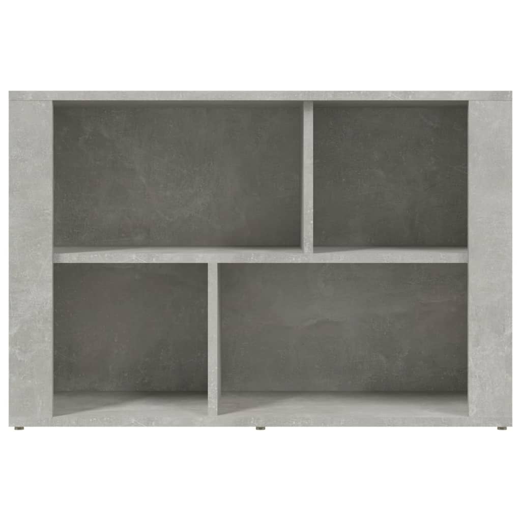 Credenza Grigio Cemento 80x30x54 cm in Legno Multistrato