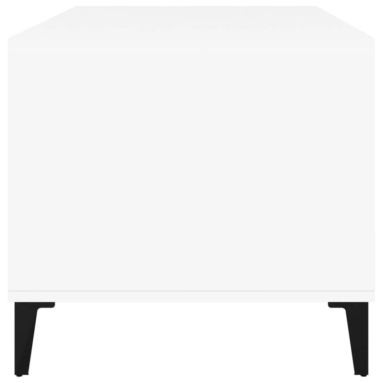 Tavolino da Salotto Bianco 90x49x45 cm in Legno Multistrato cod mxl 16967