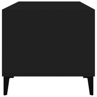 Tavolino da Salotto Nero 90x49x45 cm in Legno Multistrato cod mxl 12695