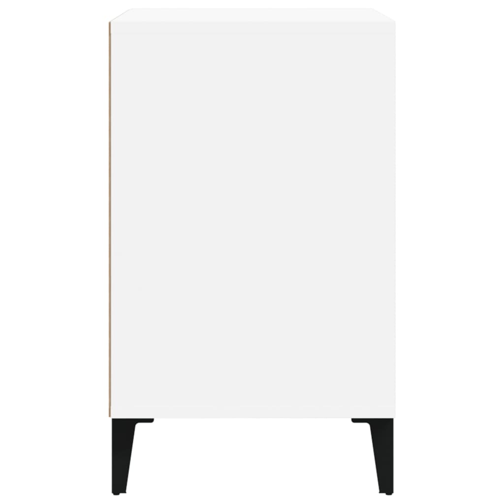 Scarpiera Bianco Lucido 102x36x60 cm in Legno Multistrato 819734