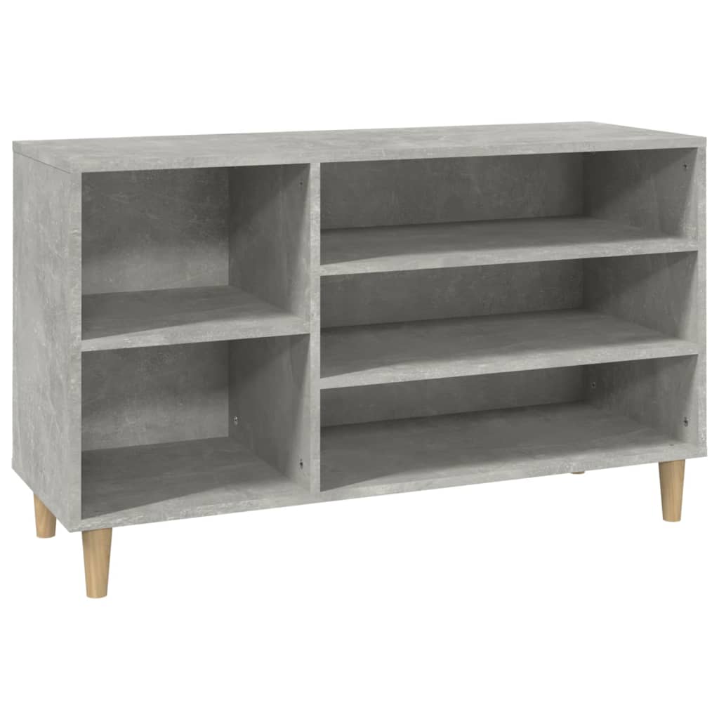 Scarpiera Grigio Cemento 102x36x60 cm in Legno Multistrato 819744